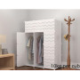 Armoire de rangement en plastique / 3 battants blanche
