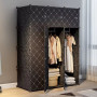 Armoire de rangement en plastique / 3 battants Noir