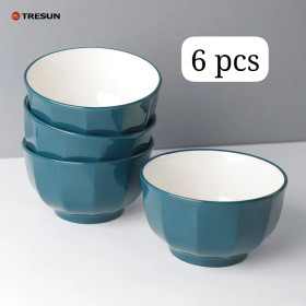 Lot de 6 soucoupe en verre porcelaine