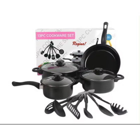 Ensemble de 13 pièces ustensiles de cuisine poêles, casseroles et ustensiles de service
