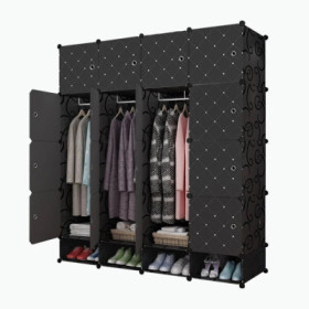 Armoire Penderie - Cube Montable et démontable 4 battants plus range chaussureCFA45,000