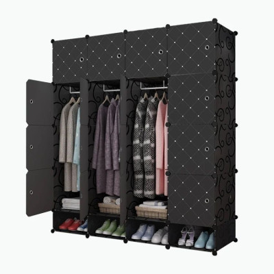 Armoire Penderie - Cube Montable et démontable 4 battants plus range chaussureCFA45,000