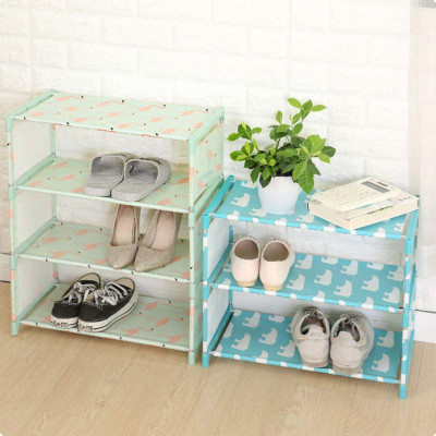 Étagère à Chaussures à 4 Niveaux avec système de Rangement pour Chaussures en intissé ÉtancheCFA5,500