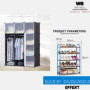 Pack armoire 3 battants en plastique avec Range_chaussures offertCFA32,000