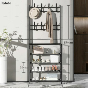 Étagère à chaussures multifonctionnelle en métalCFA17,500