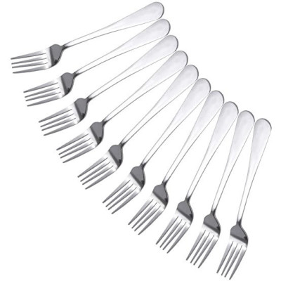 10PCS 18.5cm De Longueur Fourchette de Table Acier InoxydableCFA1,000
