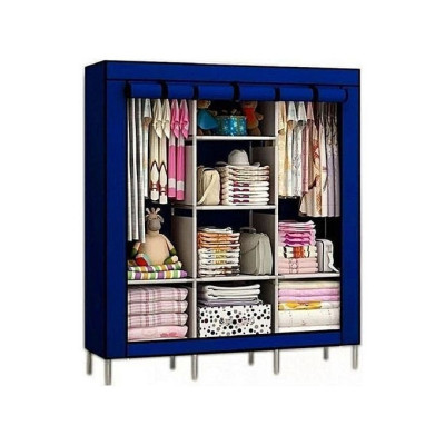 Armoire de Rangement Organisateur, Penderie de vêtement en Toile, bleuCFA18,000
