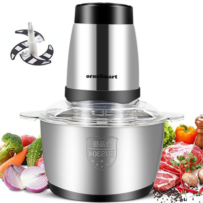 Hachoir à viande électrique en acier inoxydable 304, 2 vitesses,CFA14,000