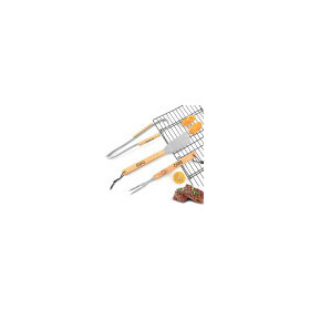 Ensemble de couverts pour barbecue, ensemble d'outils pour barbecue avec pinces à grillerCFA5,500