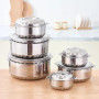 Ensemble de boîtes à lunch de cuisine en acier inoxydable récipient alimentaire de cuisine 6 piècsCFA45,000
