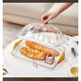 Panier de présentation de pain - panier de service de fruits et légumes avec couvercleCFA6,500