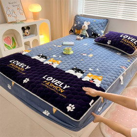 copie de DRAP HOUSSE MATELASSÉ AVEC 2 OREILLERSCFA33,000